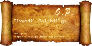 Olvasó Polikárp névjegykártya